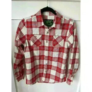 Dixxon Flannel Co. Boys S&S 2020 Plaid Button Down Shirt, sz Youth L